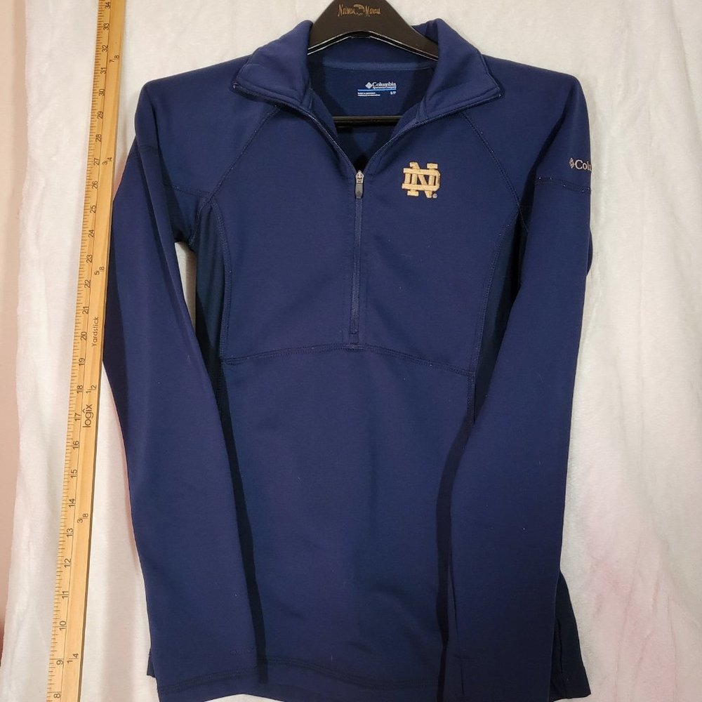 Columbia collegiate Notre Dame  Zip top womens